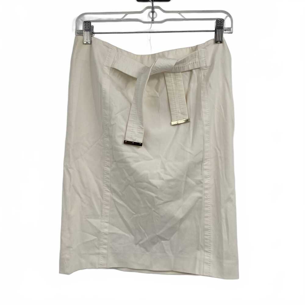 Gucci White Knee-Length Midi Skirt | Women’s Size 6, Italy Made
